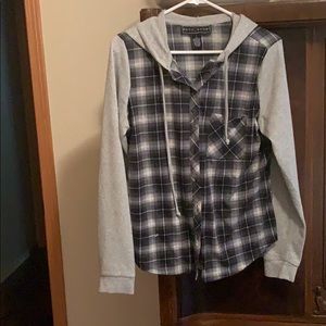 Ladies button up blouse/hoodie